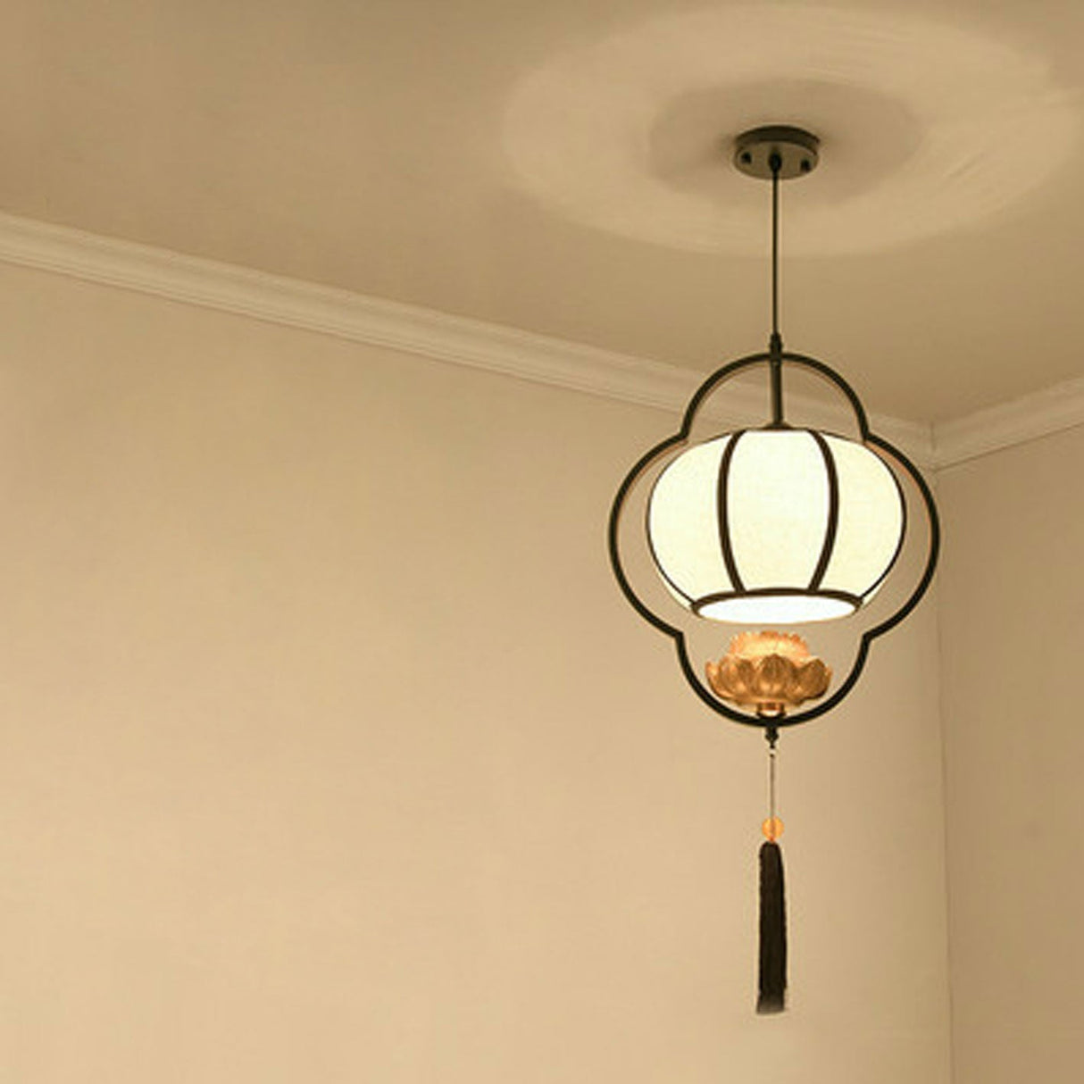 Zeniron Glow Pendelleuchte | Chinesisches Retrodesign | Luxus in Schmiedeeisen | Einzigartige Beleuchtung