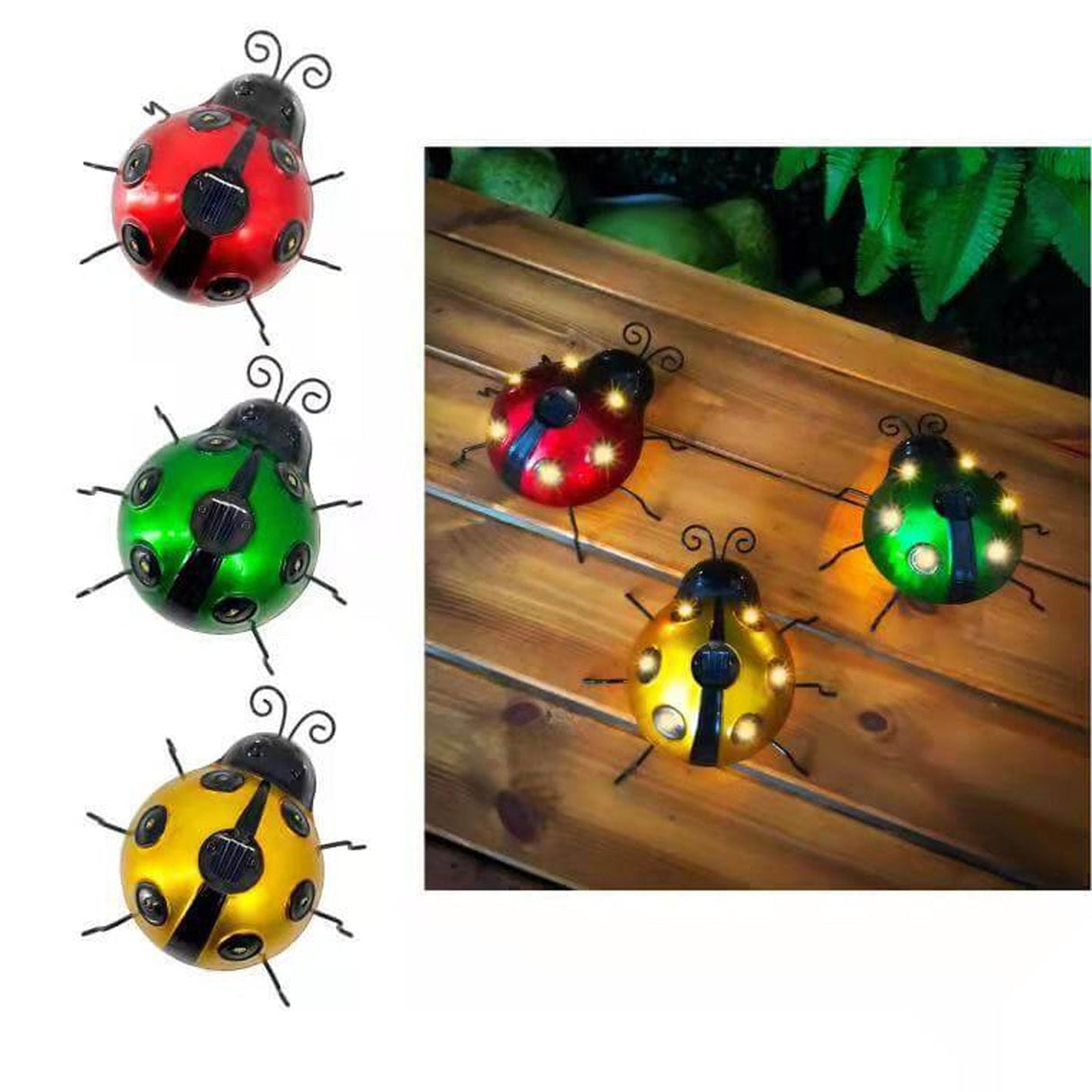 SolarBug LED Gartenleuchte | Marienkäfer Design | Solarbetrieben | Dekorative Rasenbeleuchtung