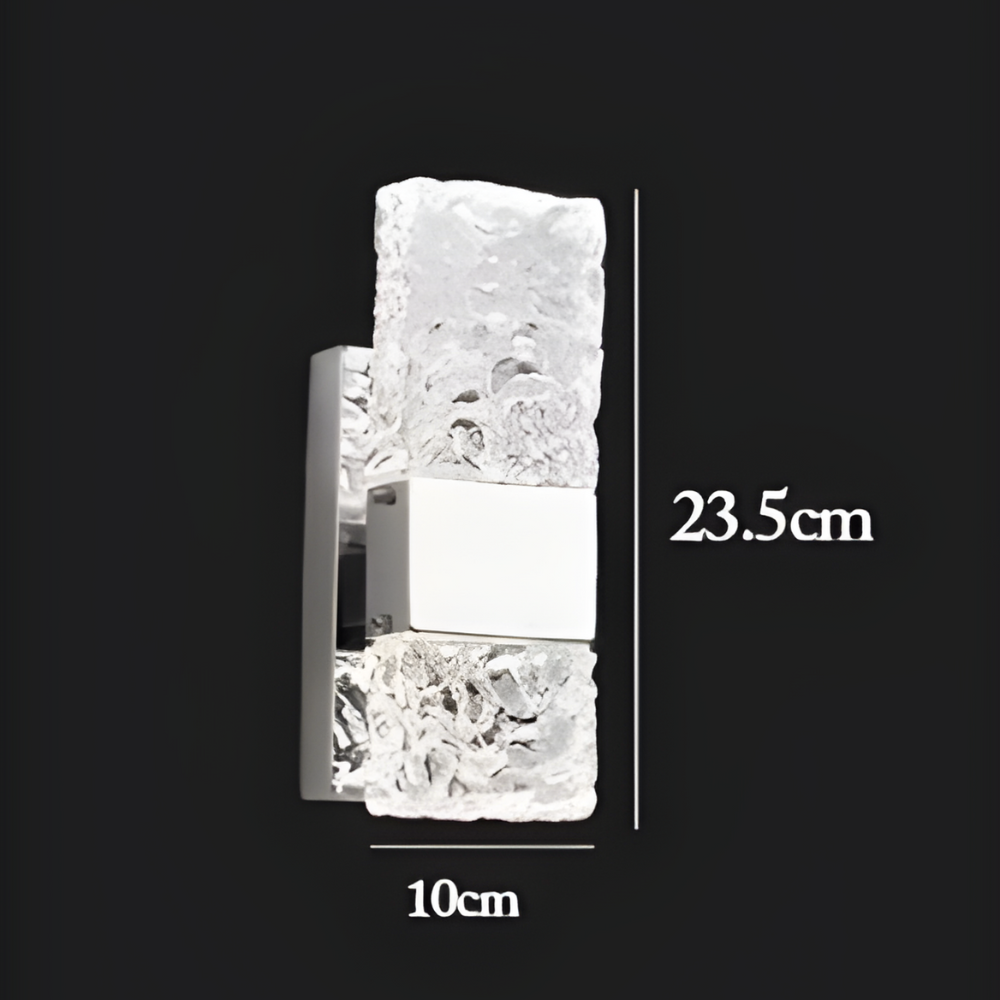 GlaciaLuxe LED Wandleuchte | Kristalldesign | Elegante Beleuchtung | Modern & Luxuriös