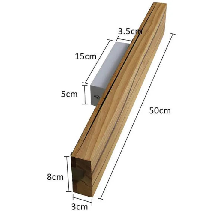 WoodCrack Moderne Holz-Wandleuchte | LED Wandlampe | Stilvolle Wohnraumbeleuchtung | Dekorative Beleuchtung