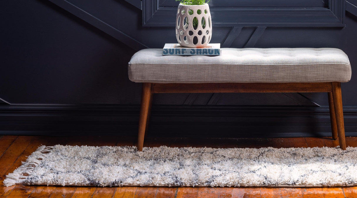 ShaggyLux - Moderner Hochflor Teppich mit Muster | Weich & Kuschelig | Perfekte Wohnraumdeko