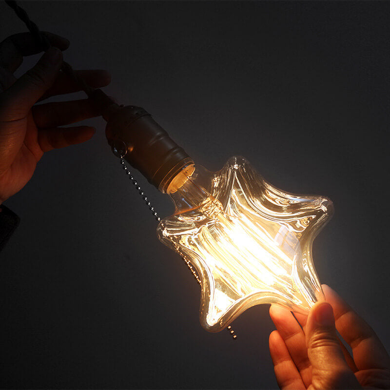 GlowForge Retro Pendelleuchte | Einflammig | Vintage Design in 3 Formen | Deko-Lampe für Zuhause