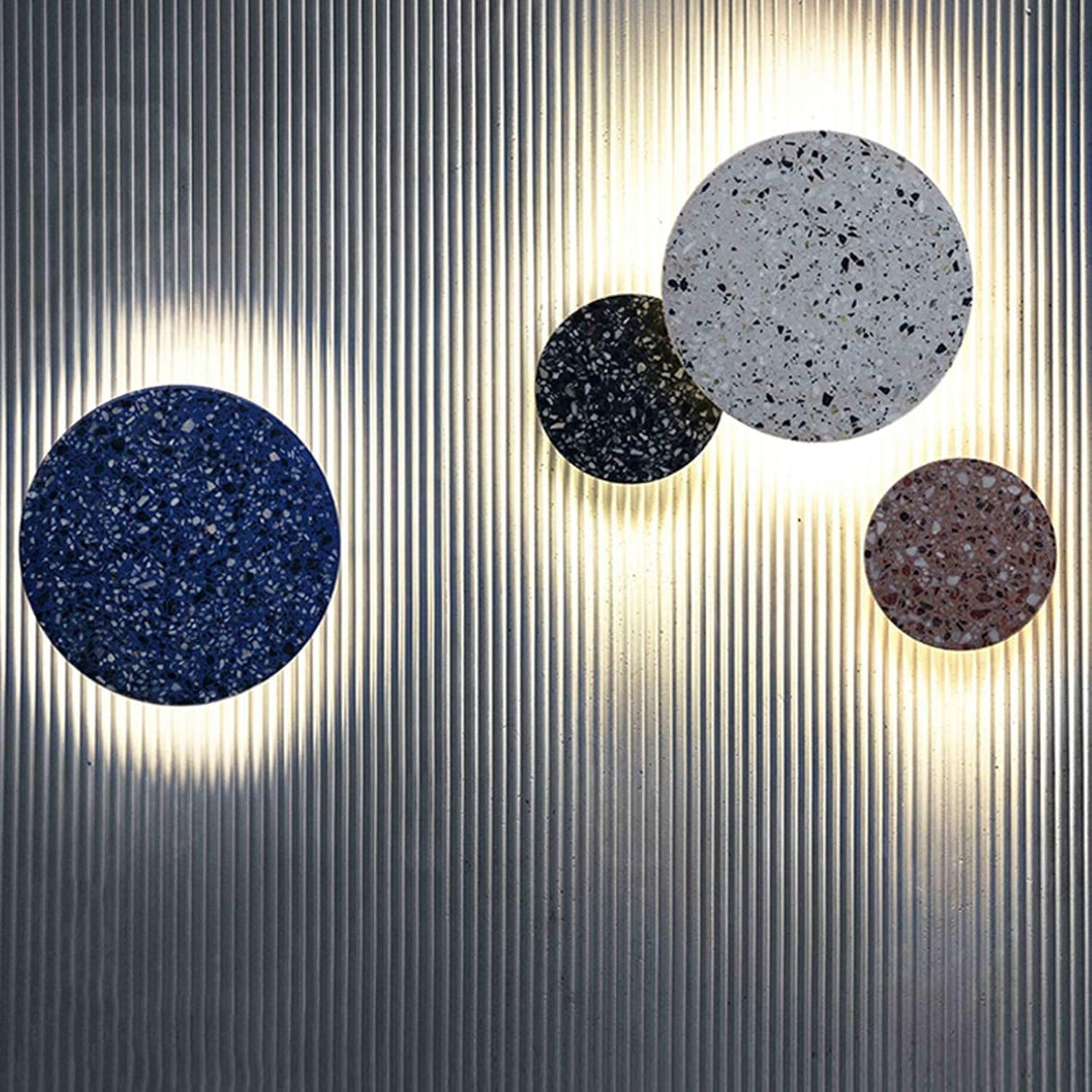 TerraLume Wandleuchte | Nordic Design | Terrazzo-Lampe für Treppenhaus & Flur | LED-Beleuchtung