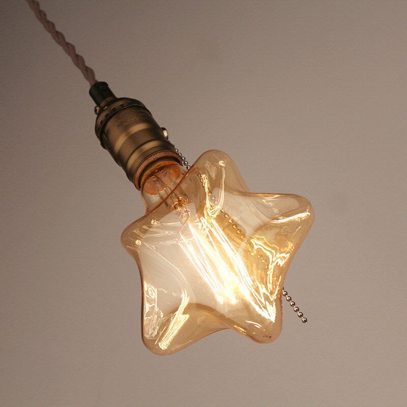 GlowForge Retro Pendelleuchte | Einflammig | Vintage Design in 3 Formen | Deko-Lampe für Zuhause