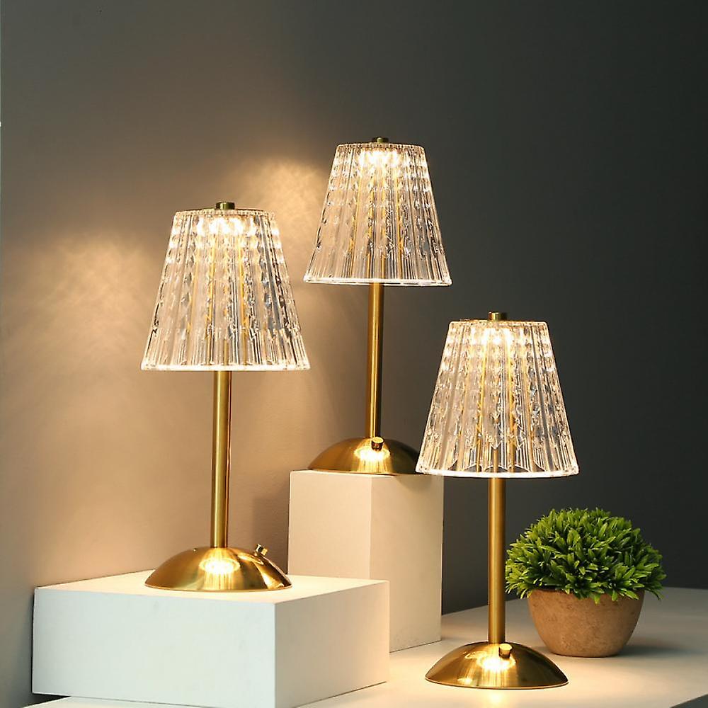 CrystalGold Elegante Kristall-Tischlampe | Goldenes Design | Stimmungsvolle Beleuchtung