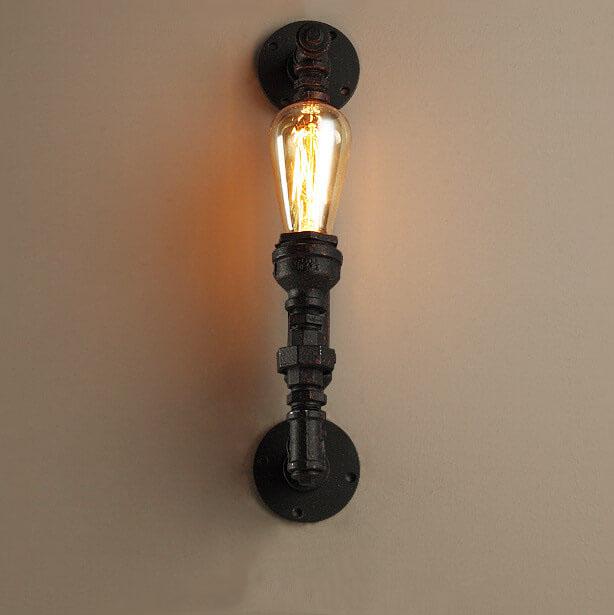 RustikLume Industrial Wandleuchte | Retro-Design | Pipe-Style Lampe | Wandbeleuchtung für Zuhause