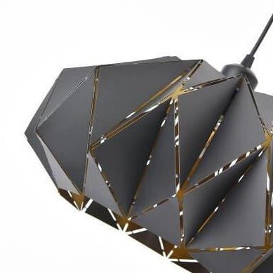 Diamora Vintage Pendelleuchte | Geometrisches Diamant-Design | Wrought Iron | Industrial Stil