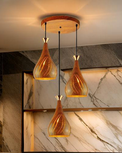 LumaSwirl Trio Pendelleuchte | Modernes Design | LED Hängelampe | Stimmungsvolle Beleuchtung