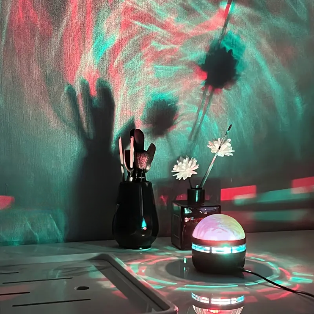 CelestiaNova LED Sternenhimmel Projektor | Aurora Nachtlicht | Atmosphärische Beleuchtung für Zuhause