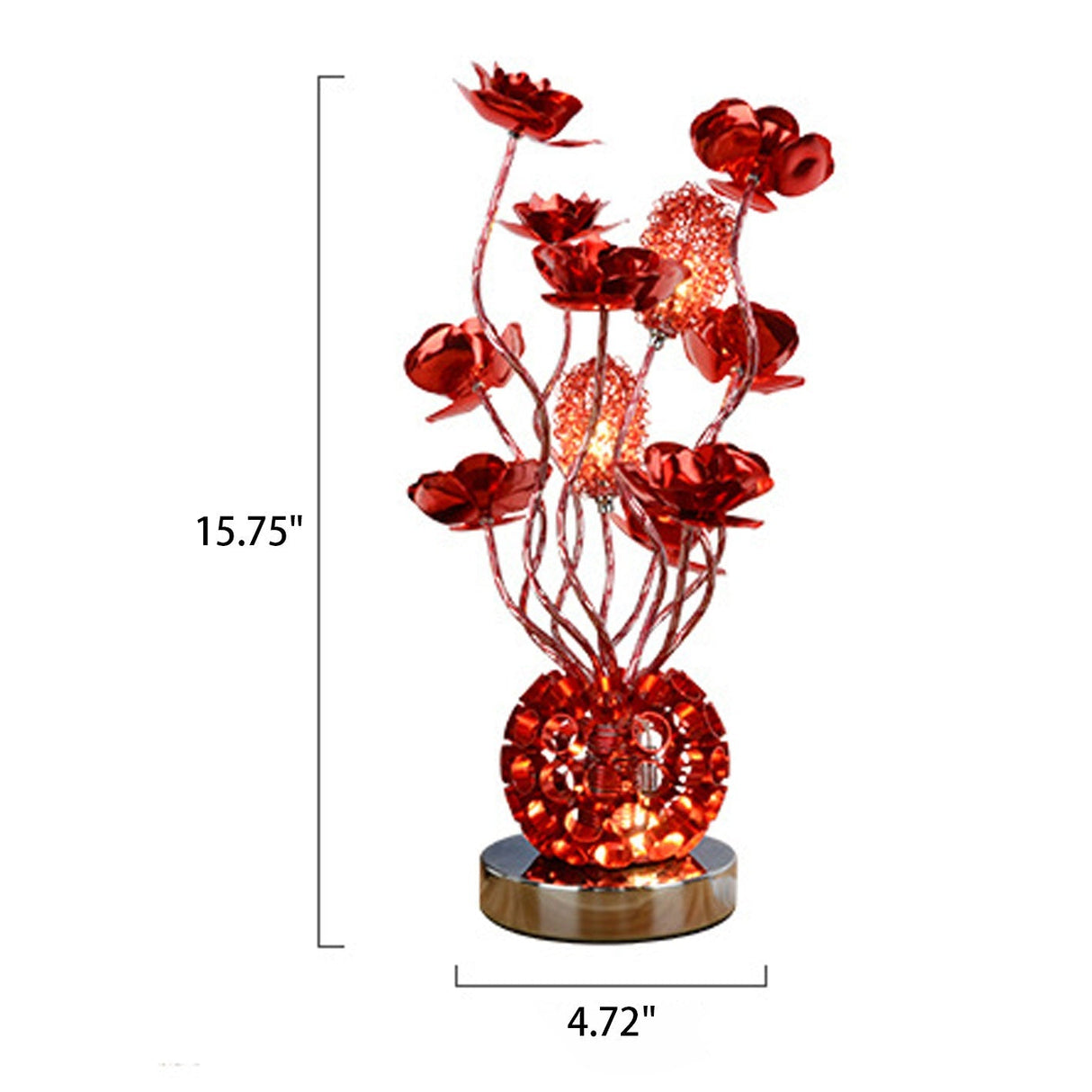 RoséLumina Aluminium LED Tischlampe | Elegantes Design | Stimmungslicht | Leselampe | Deko für Zuhause