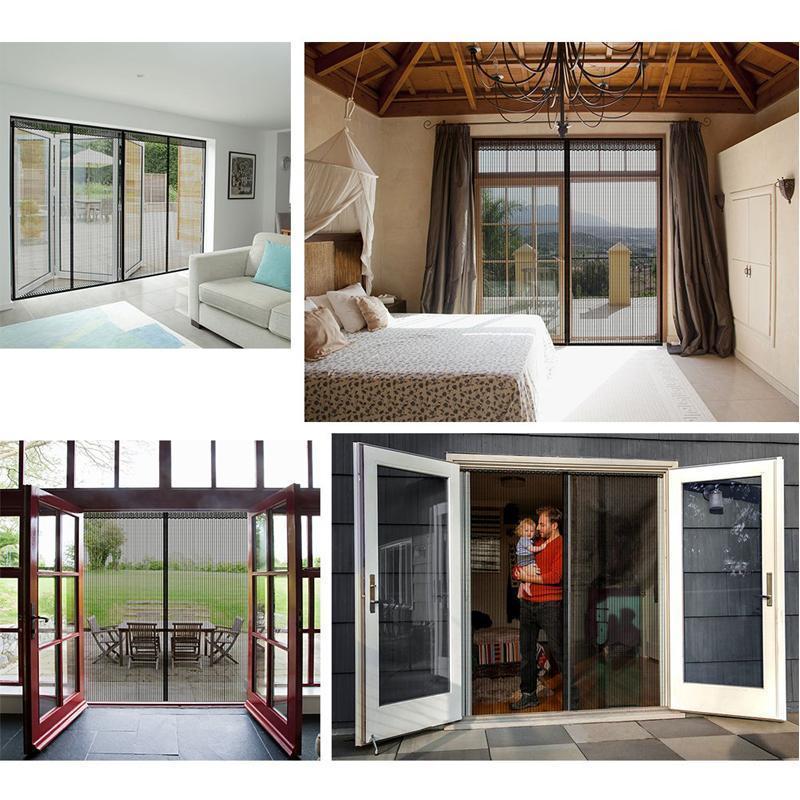 FlySafe Magnetisches Fliegengitter mit Vollflächigem Klettverschluss | Insektenschutz für Türen