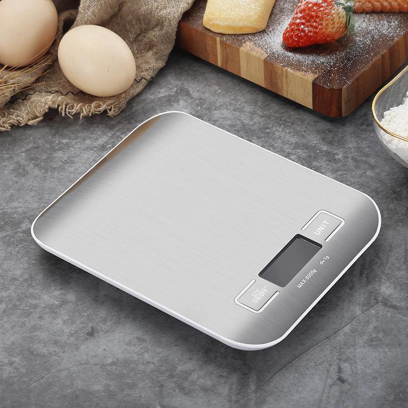 WeighMate Digitale Küchenwaage mit LED Display | Tragbar | Präzise Messungen | Für Backen, Kochen und Diäten