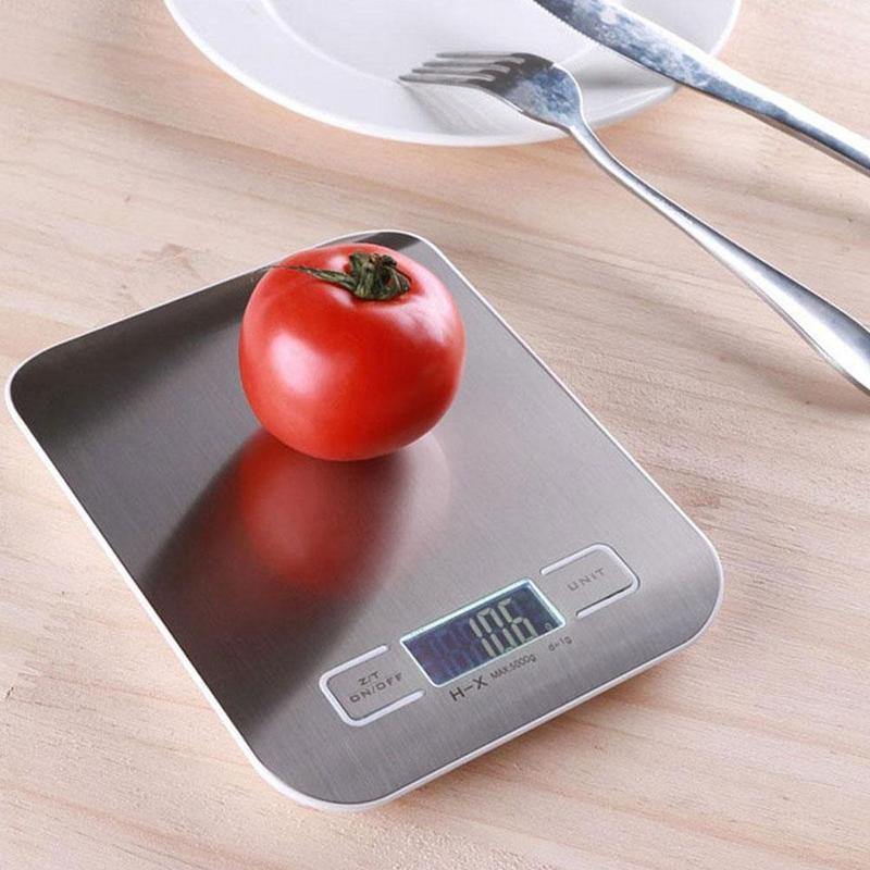 WeighMate Digitale Küchenwaage mit LED Display | Tragbar | Präzise Messungen | Für Backen, Kochen und Diäten