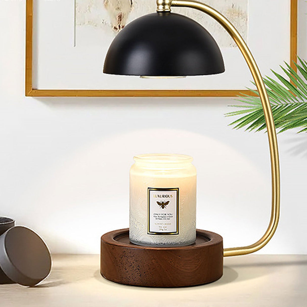 Lumivine Arto LED Tischlampe | Japanisches Design | Dimmbare Wachsoptik | Kreative Beleuchtung