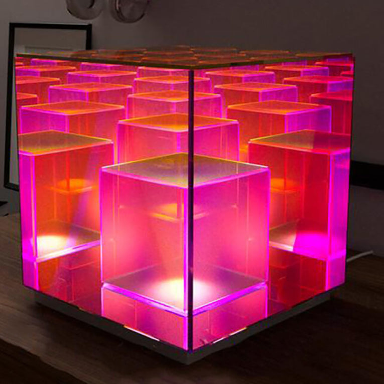 CubeGlow LED Nachtlicht | Touch-Steuerung | Kreative Tischlampe im Nordic Design | Deko & Beleuchtung für Zuhause