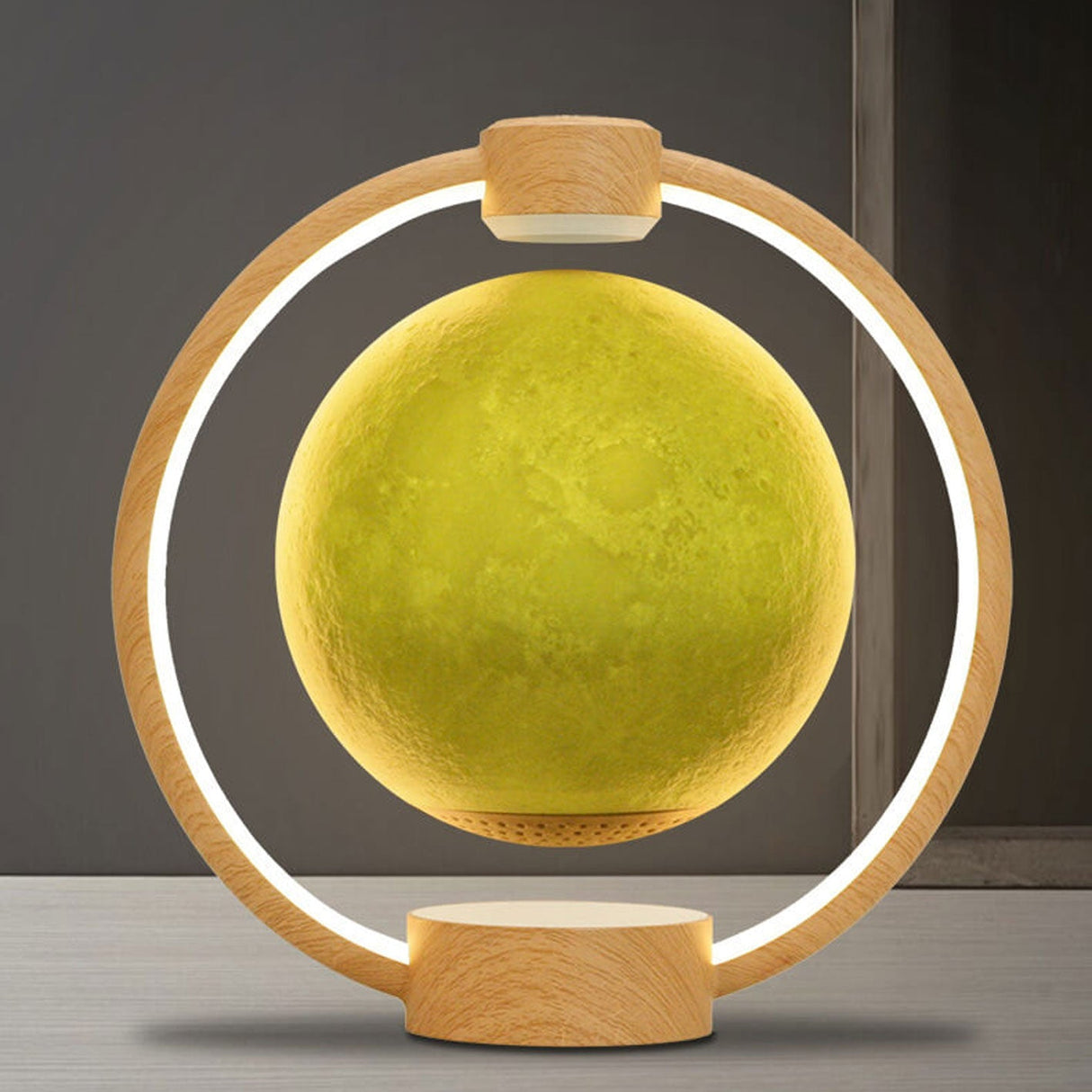 LunarMagix LED Schreibtischlampe | Maglev Mond-Design | Farbwechsel-Nachtlicht | Dekorative Beleuchtung