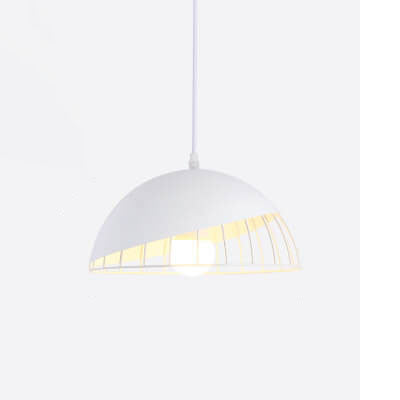 CageLine Nordic Pendelleuchte | Macaron Aluminium-Design | 1-flammige Drahtkäfig-Lampe | Farbenfrohe Eleganz