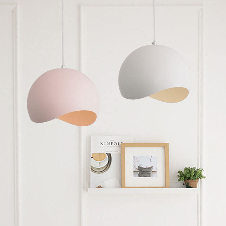 LumiMacaron Modernes Design Pendelleuchte | Farbiges Metall | 1-flammig | Stilvolle Beleuchtung | Deko für Zuhause