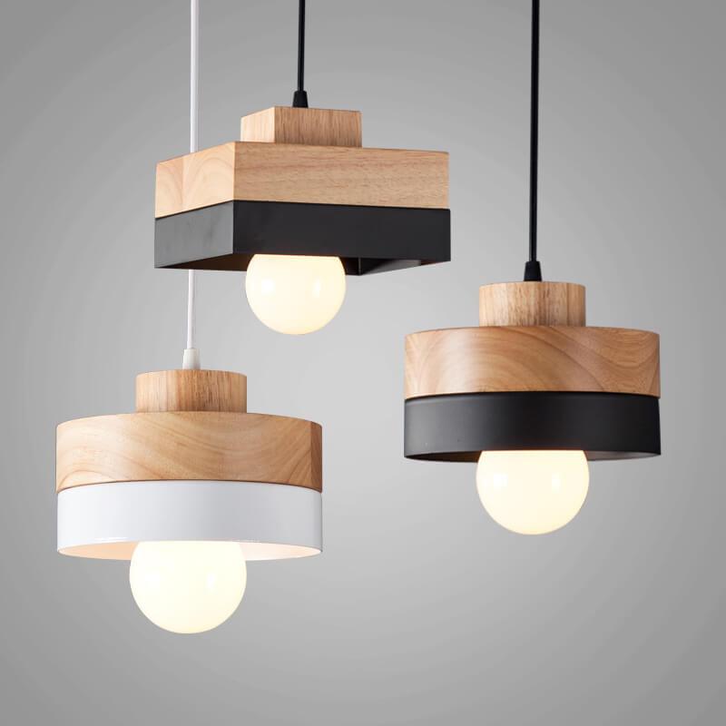 Skyform Minimalistische Pendelleuchte | Runde und Quadratische Optionen | Modernes LED-Design | Elegante Beleuchtung für Zuhause