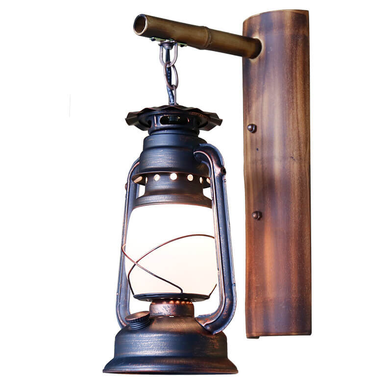 EquiLume Vintage Wandlaterne aus Eisen | 1 Licht | Rustikale Beleuchtung für Zuhause