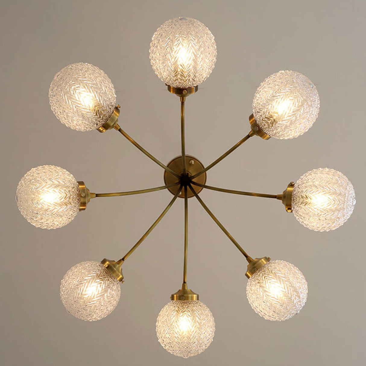 Astriona Sphere LED Deckenleuchte | Sphärische Glaslampenschirme | 6/8 Flammen | Flush Mount