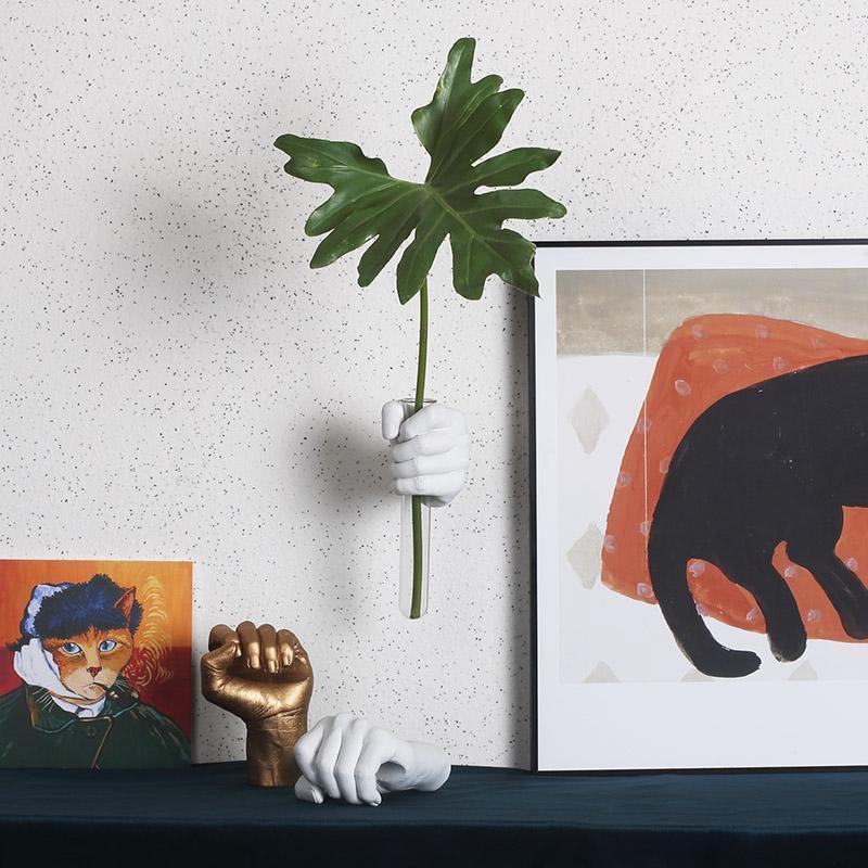 BlossomHold Wandvase | Dekorative Blumenhalterung | Perfekte Wanddekoration für Zuhause