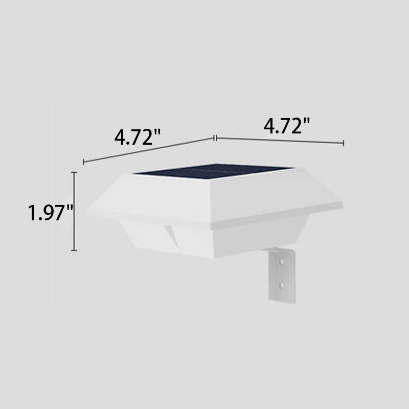 LumiUFO Solar LED Wandleuchte | Solarbetrieben | Zaun- und Außenbeleuchtung | Warm- & Weißlicht