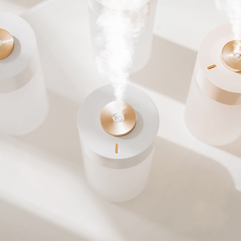 PearlMist Tragbarer Luftbefeuchter & Luftreiniger mit LED-Licht | 350 ml | Stilvolles Perlmutt-Design | Frische Luft für Zuhause & Büro