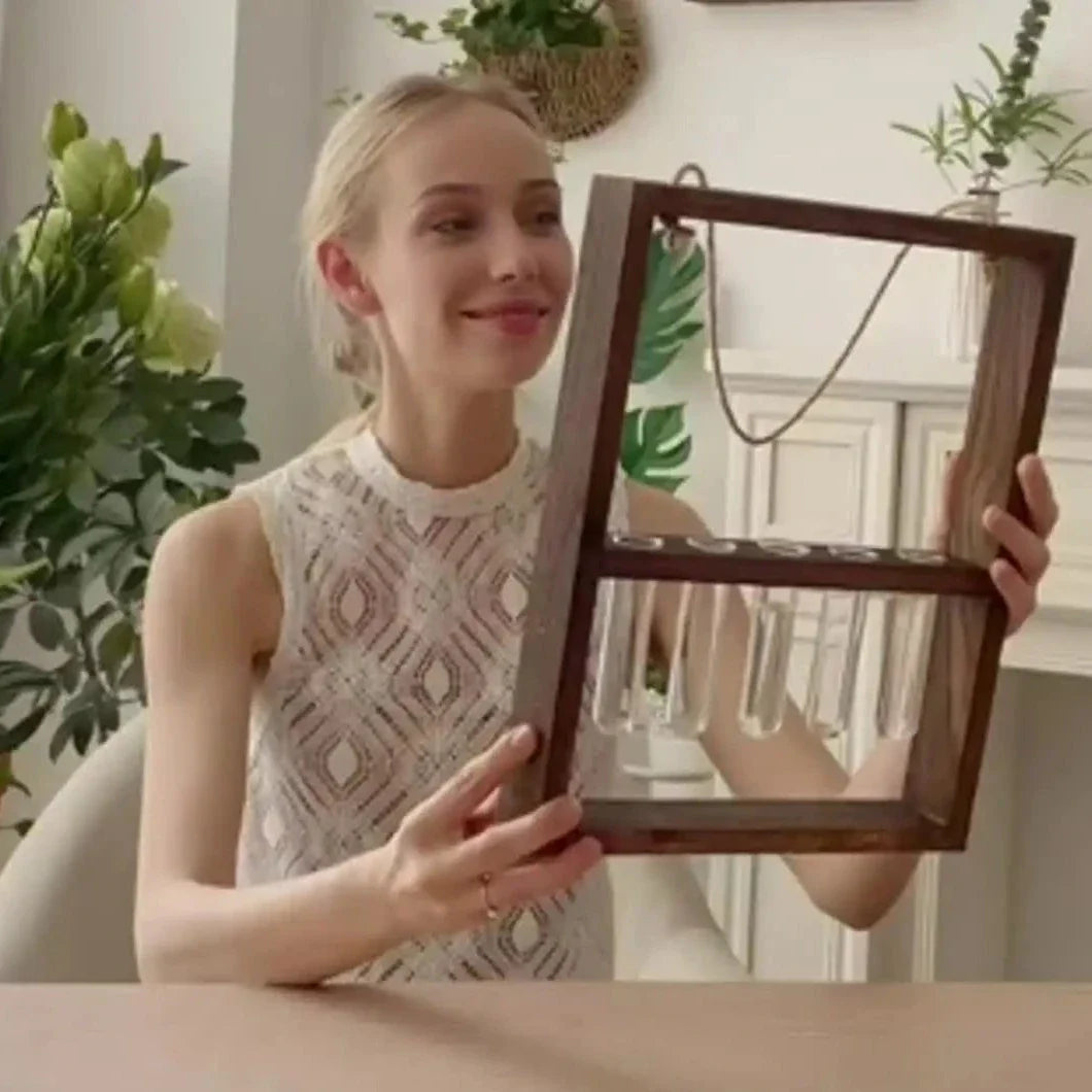 EcoFrame Pflanzenvermehrungsrahmen | Stilvolle Dekoration & Hydrokultur-Display | Modernes Design