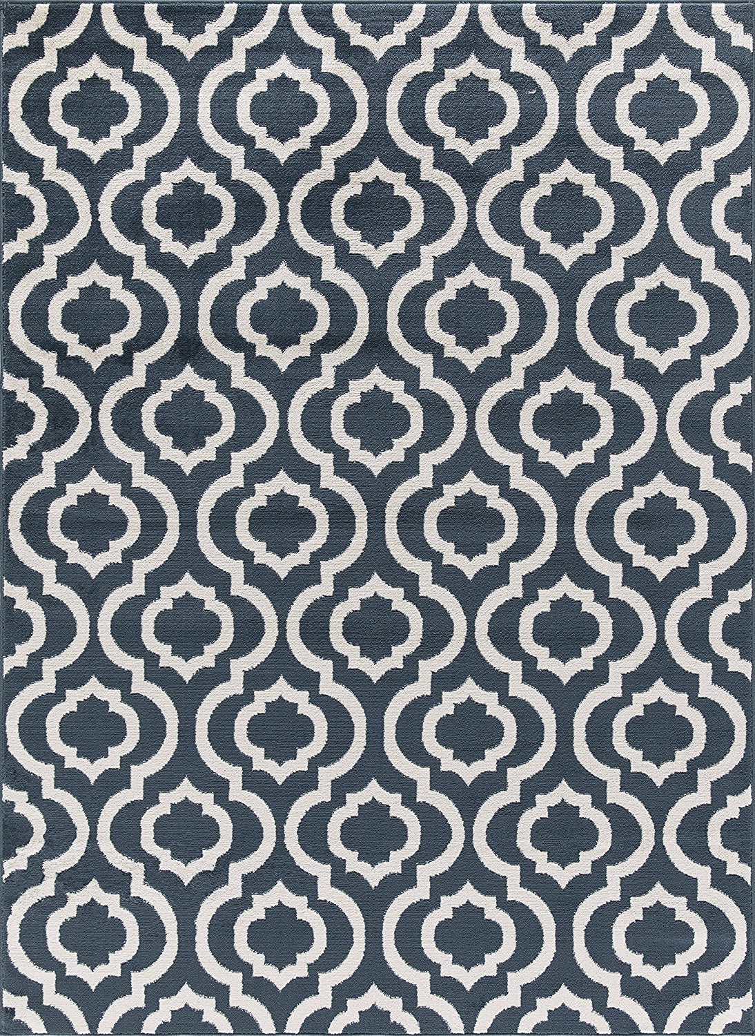 TealLoom Spalier Teppich | Design in Türkis & Elfenbein | Pflegeleicht & Modern | Perfekt für Wohnzimmer & Flur