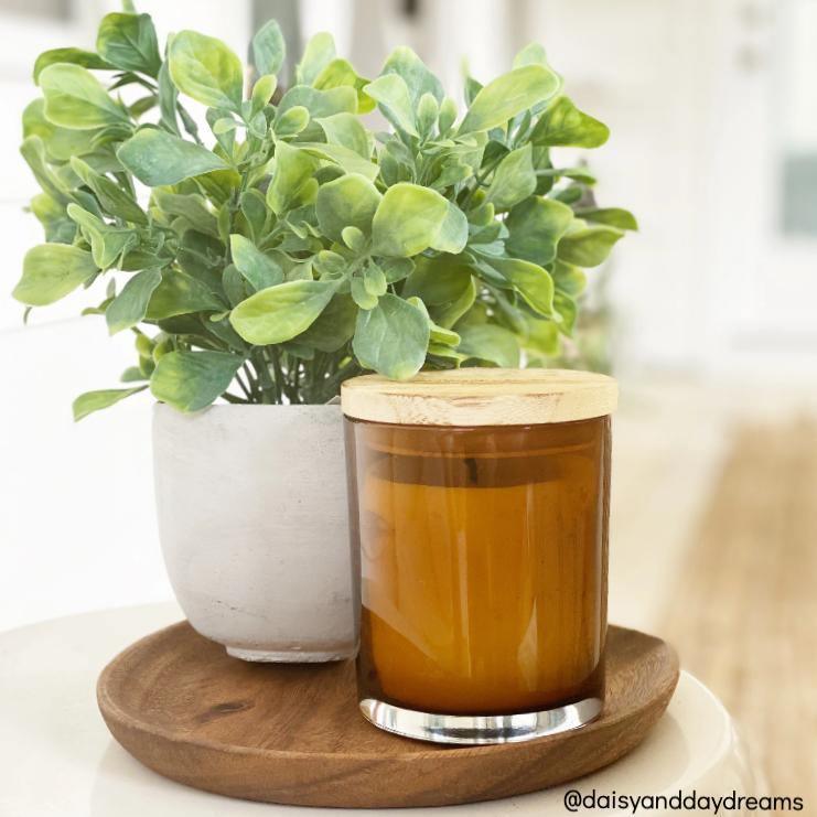 AcaciaServe Runde Serviertabletts aus Akazienholz | Stilvoll & Robust | Perfekt für Küche & Wohndeko