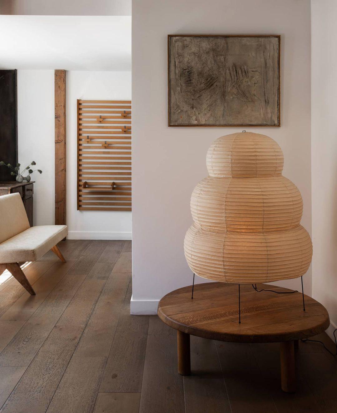 HikariLoom Washi Tischlampe | Handgefertigte Beleuchtung | Japanisches Design | Natürliche Eleganz