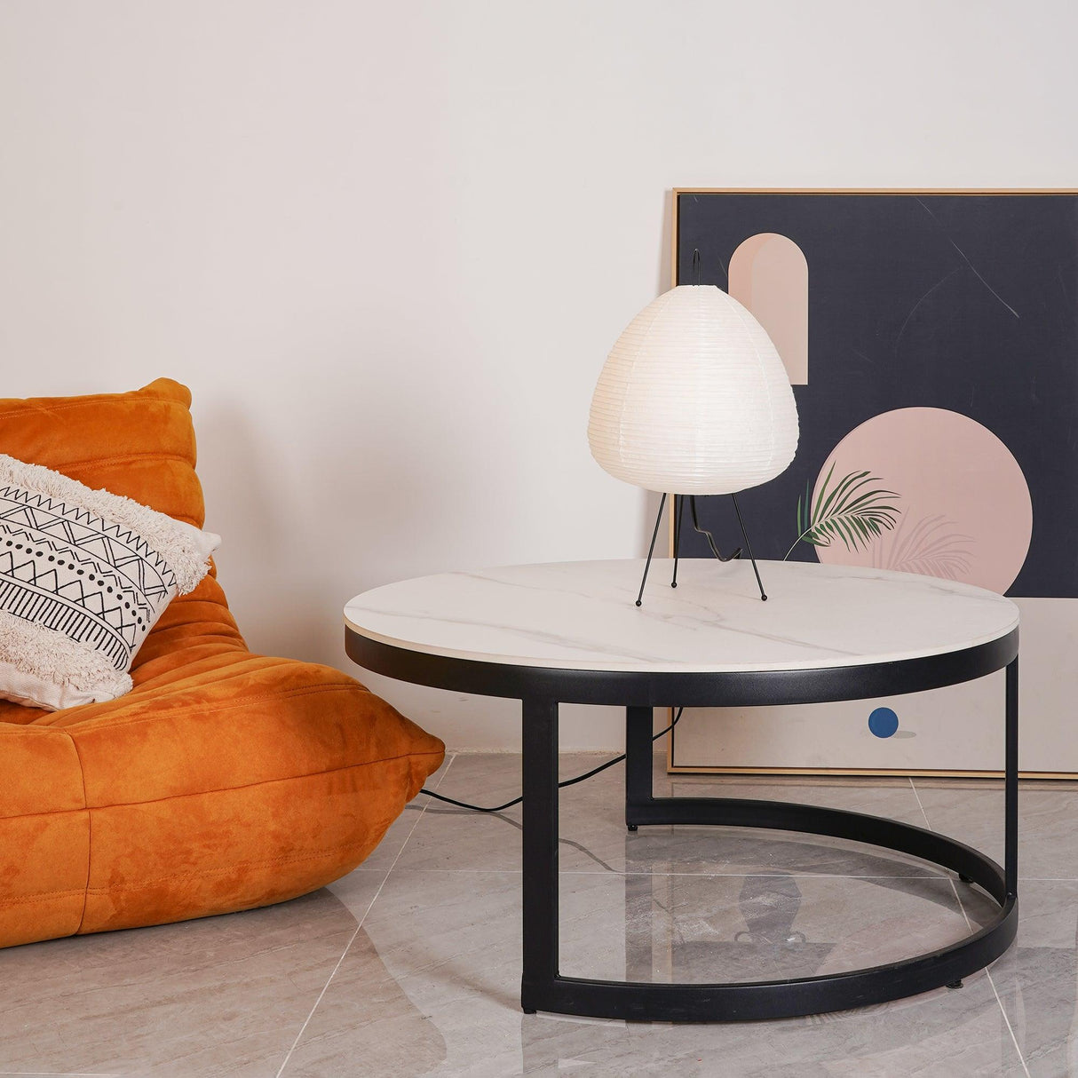 HikariLoom Washi Tischlampe | Handgefertigte Beleuchtung | Japanisches Design | Natürliche Eleganz