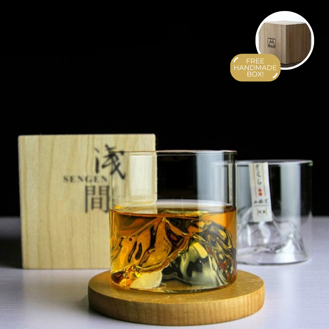 Asama Japanisches Whiskeyglas | Exklusives Design für Whiskey-Liebhaber | Perfekt für Whiskey, Bourbon & Cocktails