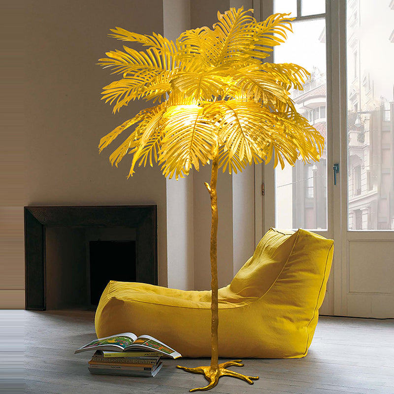 TreeVibe Stehlampe | Nordic Design | Stoff & Resin | 3-5 Lichter | Modern & Stilvoll für Wohnzimmer