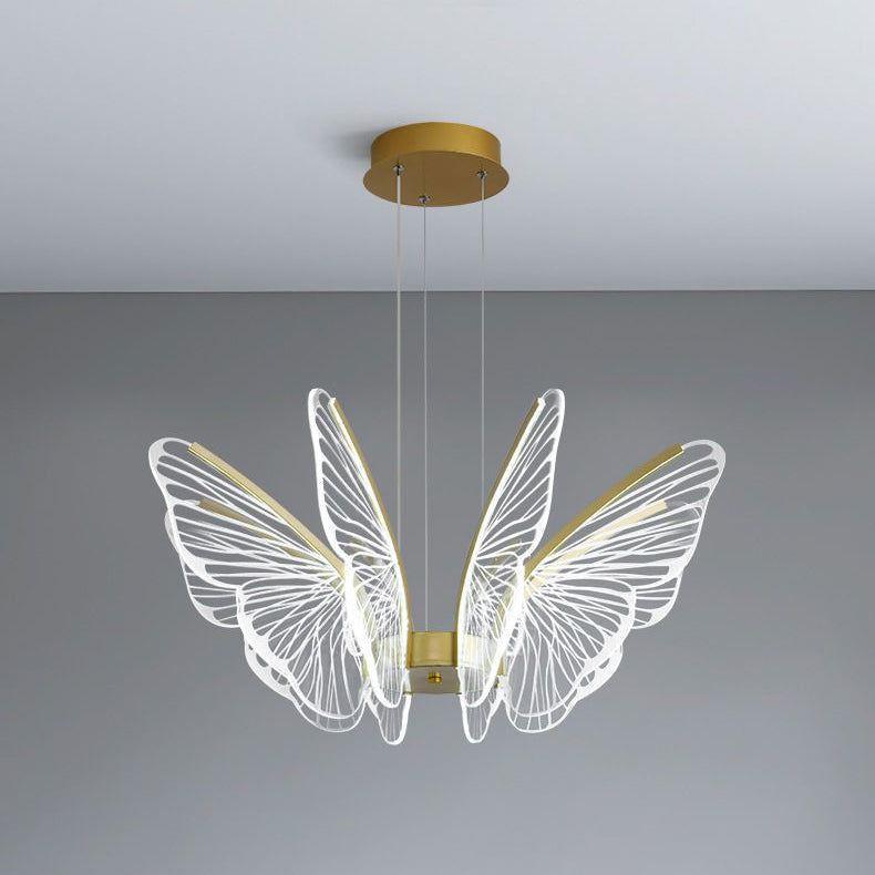 LumaPapillon Pendelleuchte | Schmetterlingsdesign | LED Dimmbar | Aluminium & Acryl | Modern für Wohnzimmer