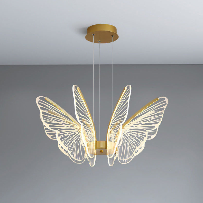 LumaPapillon Pendelleuchte | Schmetterlingsdesign | LED Dimmbar | Aluminium & Acryl | Modern für Wohnzimmer