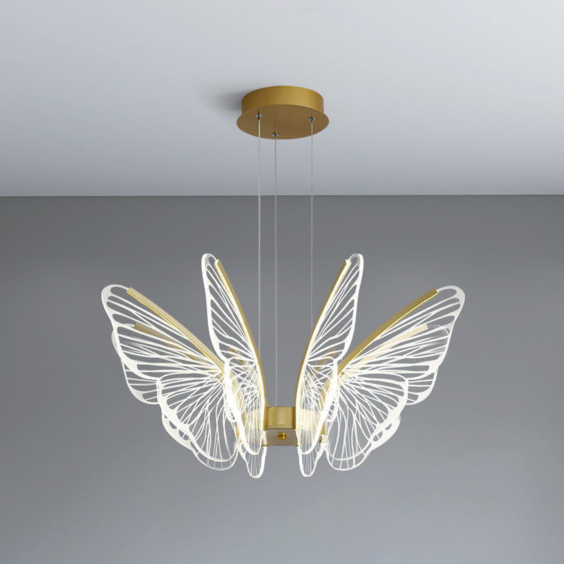 LumaPapillon Pendelleuchte | Schmetterlingsdesign | LED Dimmbar | Aluminium & Acryl | Modern für Wohnzimmer