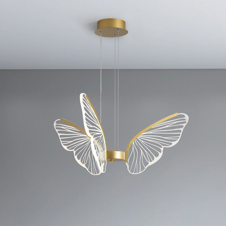 LumaPapillon Pendelleuchte | Schmetterlingsdesign | LED Dimmbar | Aluminium & Acryl | Modern für Wohnzimmer