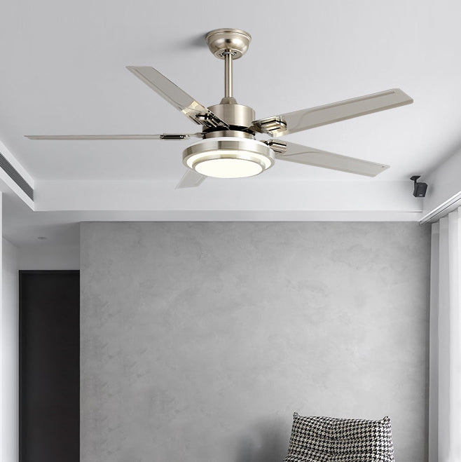 BreezeCraft Deckenventilator mit Licht | Industrielles Design | LED-Beleuchtung | 106–132 cm | Dimmbar & Fernbedienung