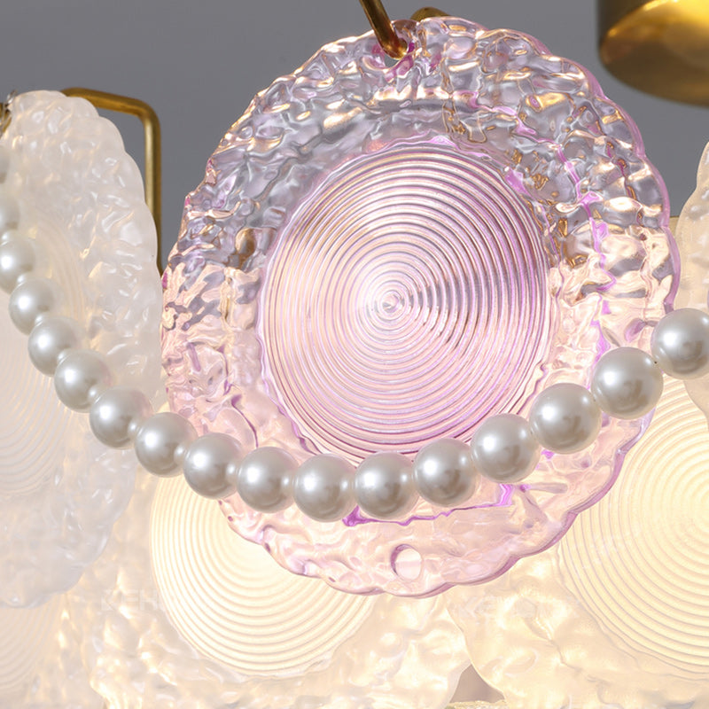 PearlGlow Deckenleuchte | Kreatives Design für Kinderzimmer | Runde Glasperlen | 5-8 Lichter | Modern & Stilvoll