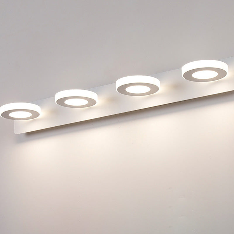 BrightVanity LED Wandleuchte | Rechteckiges & Rundes Design | Eisen & Acryl | Badbeleuchtung | Modern & Minimalistisch