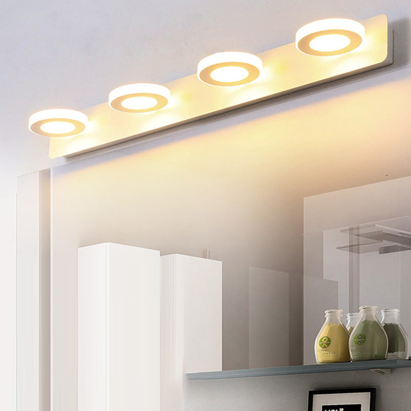 BrightVanity LED Wandleuchte | Rechteckiges & Rundes Design | Eisen & Acryl | Badbeleuchtung | Modern & Minimalistisch