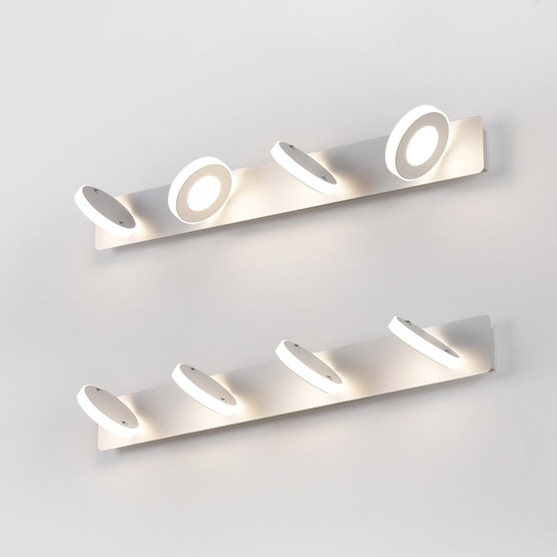 BrightVanity LED Wandleuchte | Rechteckiges & Rundes Design | Eisen & Acryl | Badbeleuchtung | Modern & Minimalistisch