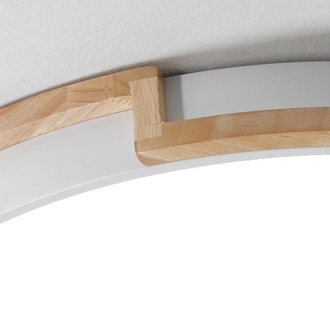 LumenCraft Nordic LED Deckenleuchte | Holzrahmen | Acrylschirm | Stimmungslicht | Für Schlafzimmer und Wohnzimmer