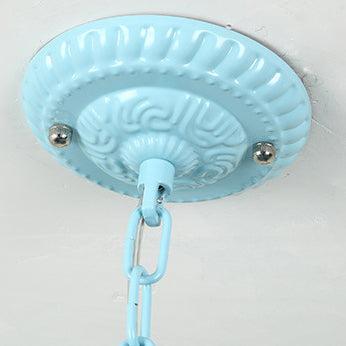 VitraGleam Tiffany Hängelampe | Konischer Buntglas Kronleuchter | 3/5/6/8 Lichter | Wohnzimmer Eleganz