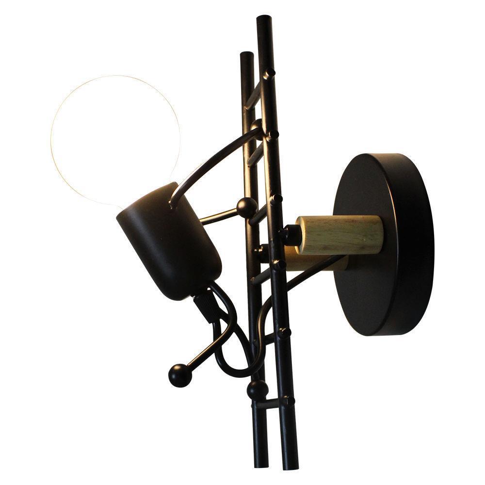 LumiStep Kreatives Leiter-Wandlicht | Moderne Wandlampe mit Humanoid-Design | LED | Dekorative Beleuchtung für Wohnzimmer