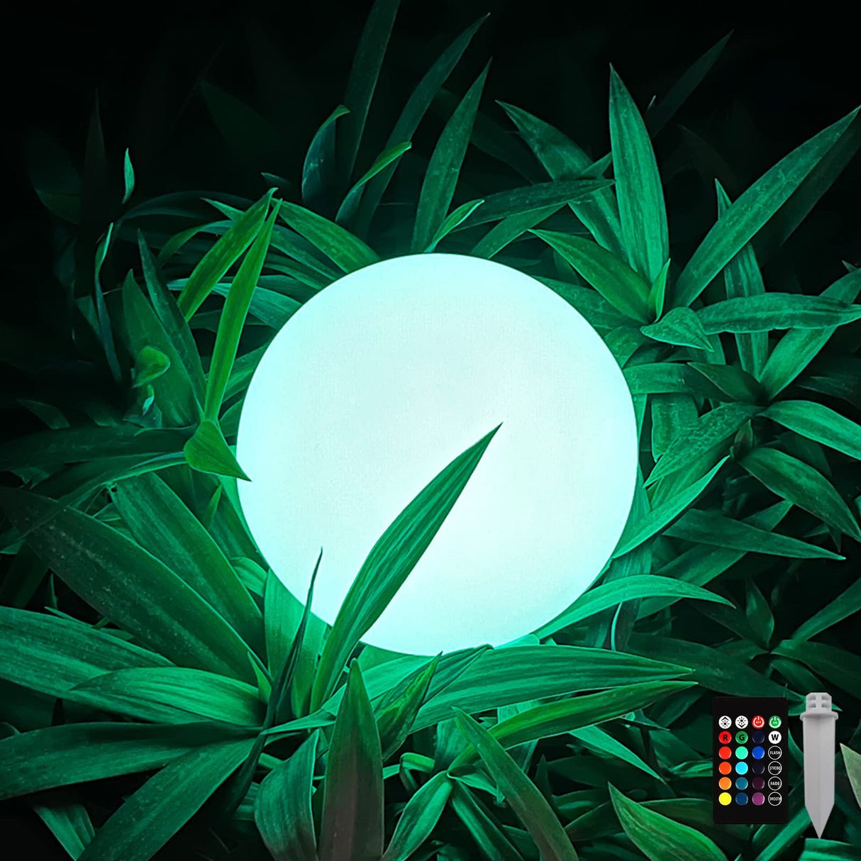 EcoLuxe Aura Sphere | Solar LED Gartenbeleuchtung | RGB Farbwechsel | Wetterfest | Außen Deko Licht