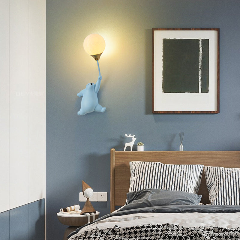 BrightBear Kinder Wandleuchte | Skandinavisches Design | Harz & PVC | 1 Licht | Perfekt fürs Kinderzimmer