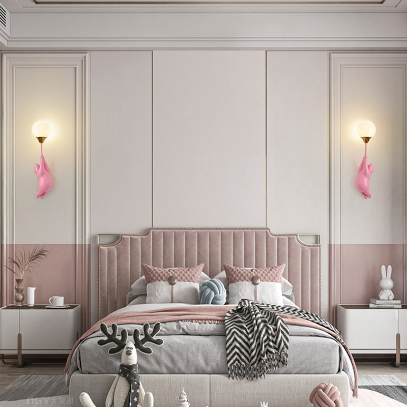 BrightBear Kinder Wandleuchte | Skandinavisches Design | Harz & PVC | 1 Licht | Perfekt fürs Kinderzimmer